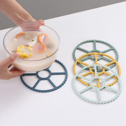 Hohle einfarbige Teacup-Matte im nordischen Stil Haushalts zubehör mit hohem Widerstand