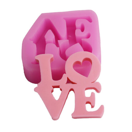 Liebe Silikon form Hochzeits dekoration Fondant Kuchen