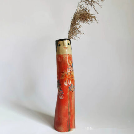Heim dekoration Sonnenschein Familie Bud Vase Heim Indoor Outdoor Vase Kunst Dekoration skulpturierte Ornamente