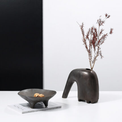 Abstract Ceramic Flowerpot Home Decorative Crafts Furnishings