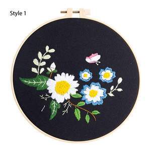 Erste Schritte Anfänger Stoff Kreuz stich Rahmen Malerei Kit Handgemachtes Material Pack