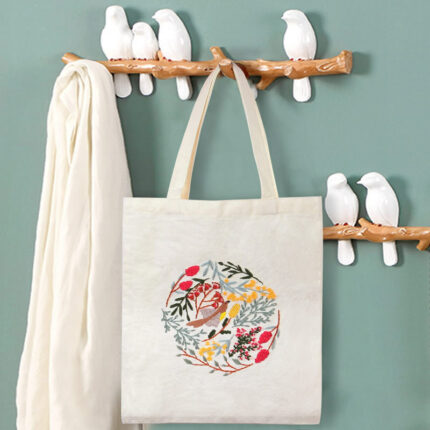 Embroidered Diy Material Canvas Bag Kit