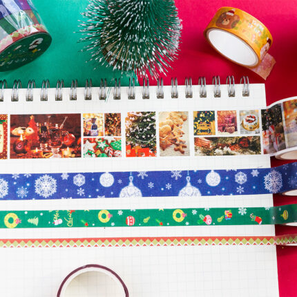 Weihnachts kombination Band Notebook und Papier Kleber Material Aufkleber