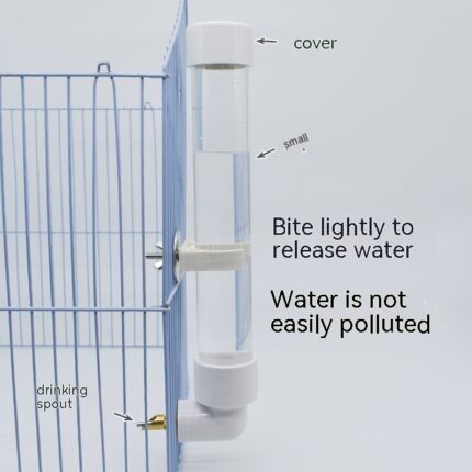 Papagei Wasser brunnen Zünden Pin Trink flasche Große Automatische Wasser zufuhr Haustier Totoro Hänge kaninchen Wasser becher