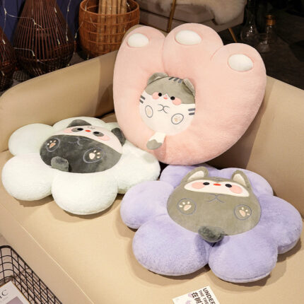 Office Cute Cat Claw Plush Cushion