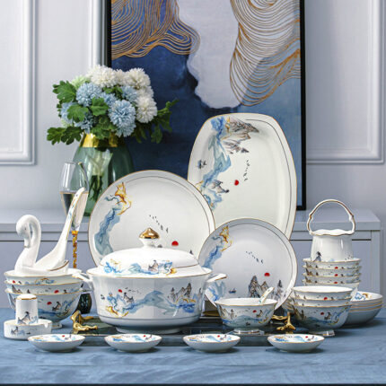 Nordic Bone China Geschirr Set Für Den Hausgebrauch