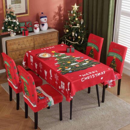 Waterproof And Oil-proof Christmas Tablecloth