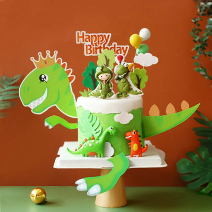 Backen kuchen dekoration keramik dinosaurier baby puppe