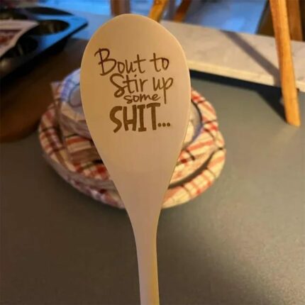Lustiger Löffel hölzernes Weihnachts geschenk