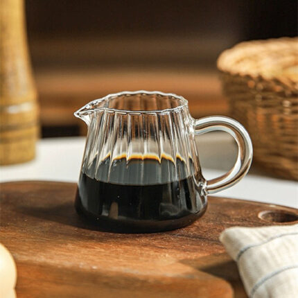 Borosilicate Heat-resistant Glass With Scale Small Milk Cup Double Mouth Coffee