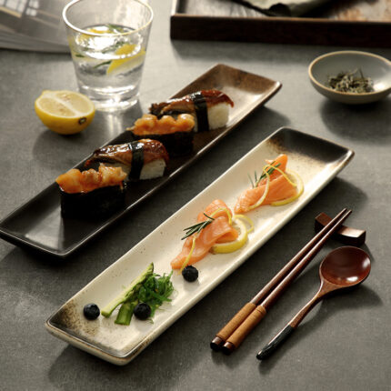 Creative Grilled Fish Dish Sashimi Plate Tableware