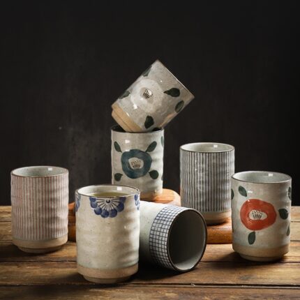 Creative Tea Cup Vintage Ceramic Sushi Cup