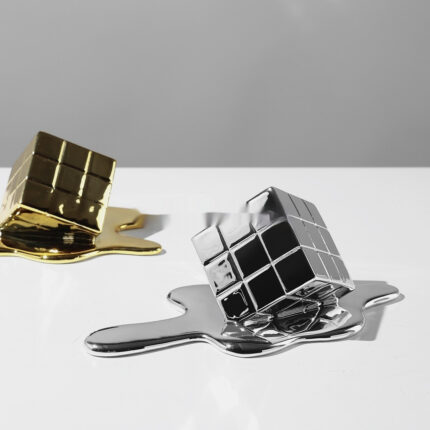 Fluid Cube Desktop TV Cabinet Decoration