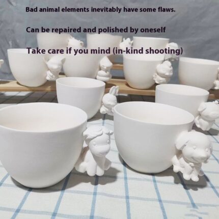 Plain Blank Pottery Diy Mug Painted Coloring