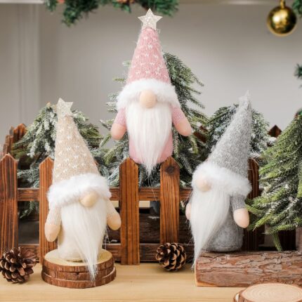 Weihnachts dekoration Zubehör Fünf-zackige Stern-Gesichtslose Baby puppe Dekoration Kinder geschenk
