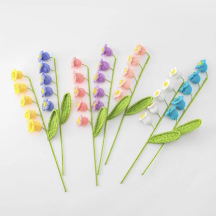 Hand-woven Bouquet Fertige Wolle Blume Simulation Blume