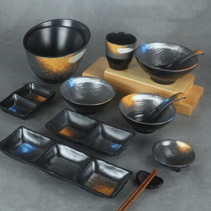 Japanese Melamine Dish Hot Pot Seasoning Bowl