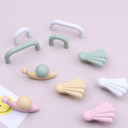 Kinder Haus Schrank Tür Schublade Griff Kreative Cartoon Schnecke Badminton Bunte niedliche Griff