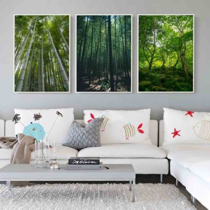 Moderne Landschaft Ölgemälde Sommer Wald Landschaft Kunst Leinwand Malerei