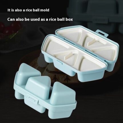 Triangle Six-in-One-Schleif werkzeug Reisball Tragbarer Outdoor-Ausflug Sushi Bento Box Picknick-Lunchbox im japanischen Stil
