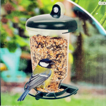 Transparente Kunststoff Suspension Typ Automatische Vogel Feeder Mit Abdeckung