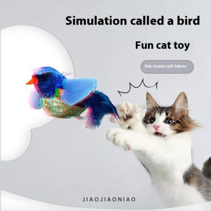 Haustier Simulation Vogel Sound Plüsch Spielzeug kann aufgehängt werden
