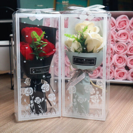 Seife Rose Bouquet Geschenk box