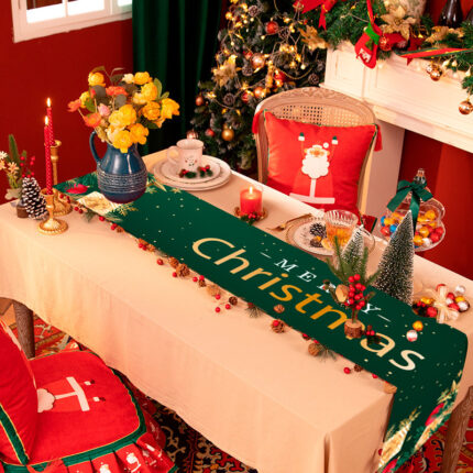 Weihnachts tischdecke Polyester faser Oxford Tuch Tisch läufer