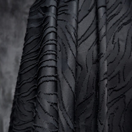 Starker konvexer Schnitt Drei dimensionales Zebra-Textur-Kleidungs stoff