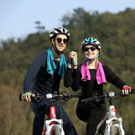 Sommer doppelseitige Fleece Sport Schnell trocknend Kalten Handtuch