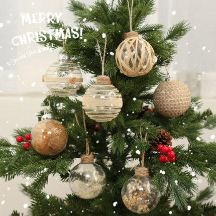 Weihnachtsball-Dekorationen bunter einfarbiger Pailletten-Baum anhänger