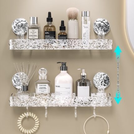 Badezimmer-Saug-Kunststoff-Aufbewahrung regal