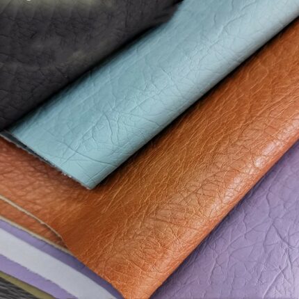 Doppel-farbe Elefanten Muster PU Leder Stoff