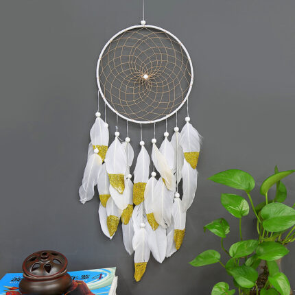 Indian Style Large Floating Feather Dreamcatcher Ornaments