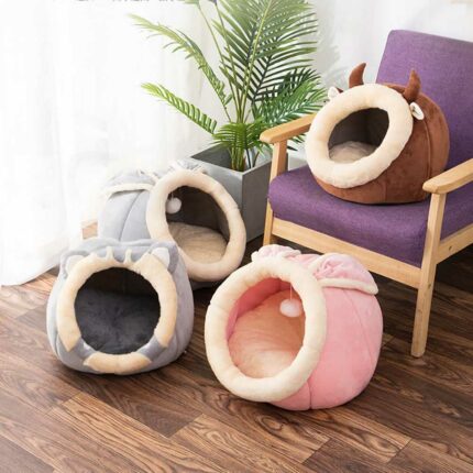 Katzen nest Winter warm vier Jahreszeiten Universal halb geschlossen