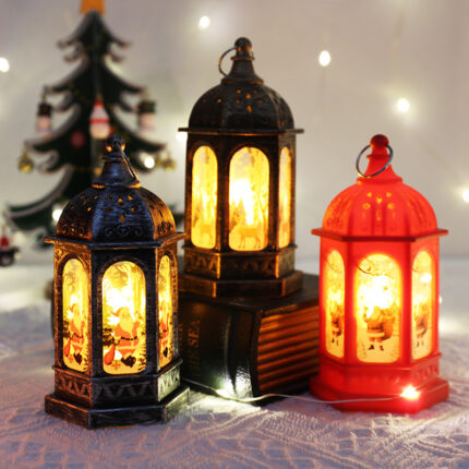 Weihnachts dekoration tragbare elektronische kleine Nacht lampe Ornamente