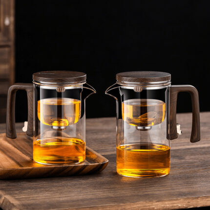 Full Glass Elegant Cup Suit Tea Water Separation Tea Infuser