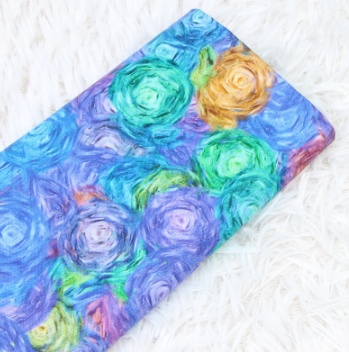 Plain Digitale Baumwolle Stoff Van Gogh Wind Halo Druck Handgemachte DIY Kleidung