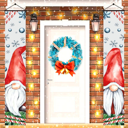 Weihnachts couplet alter Mann Nussknacker Schneemann Weihnachts dekoration Flagge