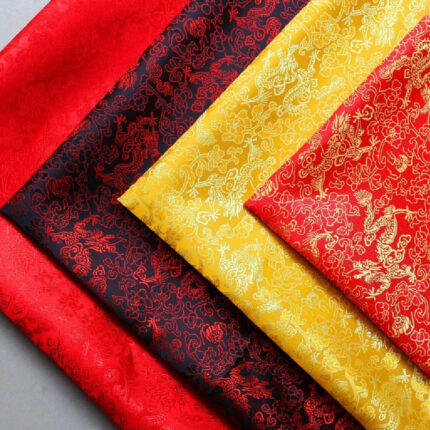 Geschenk Verpackung Box Mit Festlichen Roten Phoenix Kattun