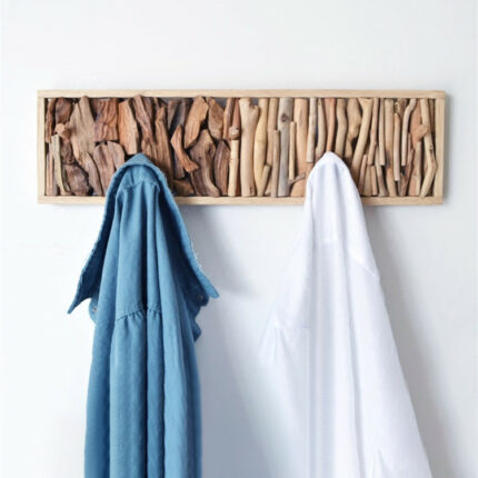 Massivholz Mantel Haken Wand Hängende Loch frei