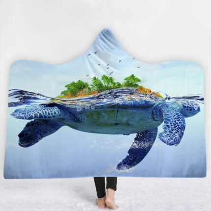 Neue Ozean Schildkröte Serie Decke Mit Kapuze Cape