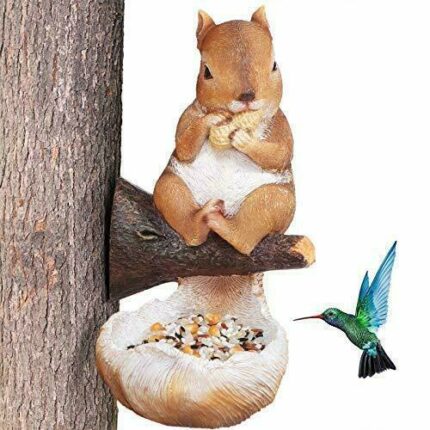 Nettes Eichhörnchen Vogel Feeder Für Garten Dekoration