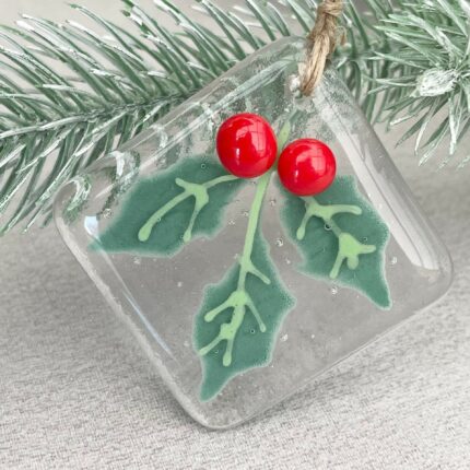 Glas Weihnachts baum Dekorative Anhänger