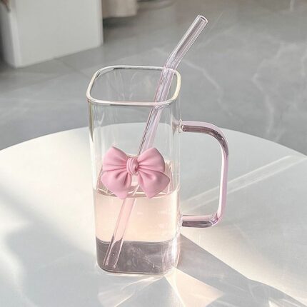 Girl's Water Cup Good-looking Cup With Straw Ins Style With Lid