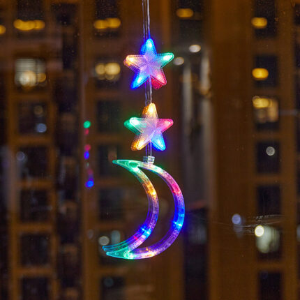 Weihnachts atmosphäre Layout Sauger Lampe Fenster Kreative Dekoration