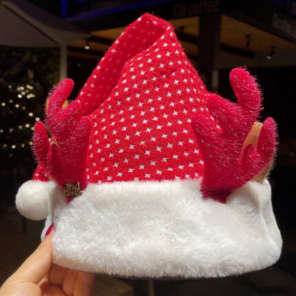 Kreative Weihnachts-Plüsch-Dekoration Hut