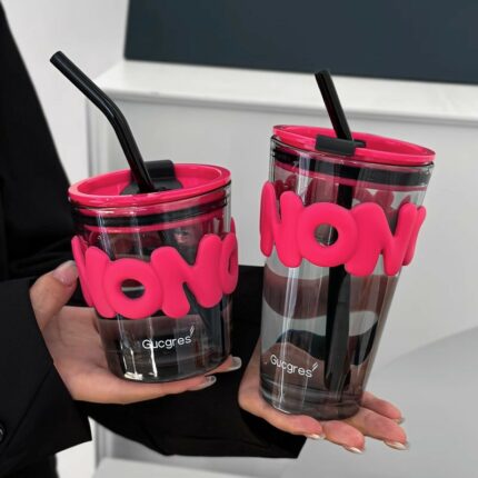 Nordlichter Persönlichkeit erschwing liche Luxus Rose Rot Set tragbare Kaffeetasse
