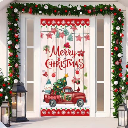 Weihnachtsvorhang-Dekoration-Tuch-Hintergrund