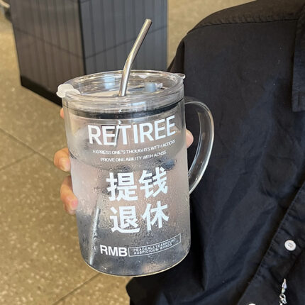 Große Kapazität Tasse mit Stroh Ins Hoch temperatur beständige Tasse gut aussehend Trinkwasser